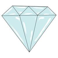 Large brilliant diamond vector