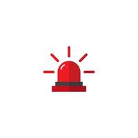 Siren,  Emergency Alarm Icon Vector in Flat Design