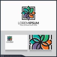 Modern geometric abstract logo design. Editable symbol vector illustration