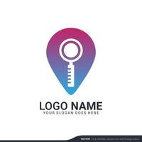 Modern search logo design template. Editable symbol icon logo design. vector