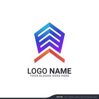 diseño de logotipo de símbolo de tecnología digital abstracto creativo. diseño de logotipo de ilustración vectorial editable vector