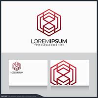 Modern geometric abstract logo design. Editable symbol vector illustration