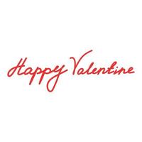 Happy Valentine's inscription. vector illustration for Valentine's Day