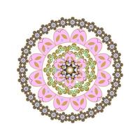 BEAUTY MANDALA ART, FLOWER ART vector