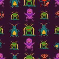 cute monster seamless pattern, seamless and pattern design for your motif project vector