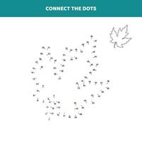 Connect the dots for a maple leaf. vector