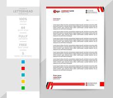 A4 size Business letterhead template. This modern creative and elegant letterhead is a must for your office. 2 theme colorwork, black, and others. vector