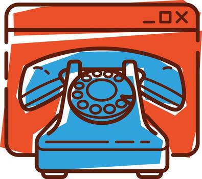 icono de productos naturales. teléfono de disco en el fondo de la interfaz. icono plano vectorial para el sitio. la ilustración está aislada en un fondo blanco. vector