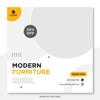 Furniture social media post templates