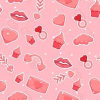 Seamless Pattern of Valentine's Day vector