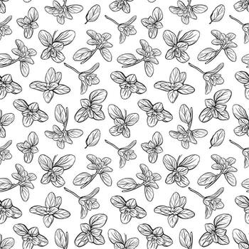 basil pattern. vector