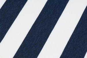 striped background made of fabric and textiles blue and white color photo