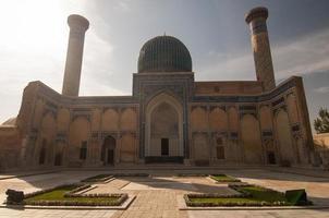 panorama complex, Gur Emir, the burial place of Amir Timur. ancient architecture of Central Asia photo