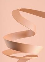 the abstract sculpture sway curve, abstract background for ads branding and product presentation. 3d rendering photo