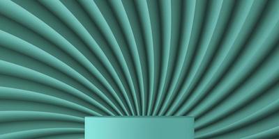 The podium surface zigzag twisted two tone color. abstract background for branding or presentation. 3d rendering photo