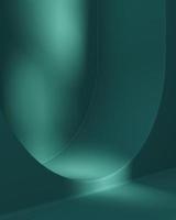 sunshade shadow on blue plaster wall, minimal background for presentation. photo