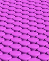 Rounded purple cylindrical objects repeating a pattern. abstract background. photo