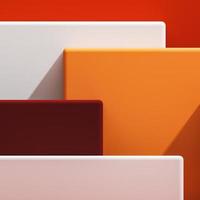 Abstract mockup background for product presentation, a platform stacked up. 3d rendering photo