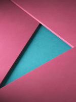 Abstract background pacific pick and turquoise color triangular shape. 3d rendering photo