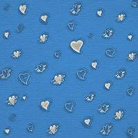 cute mini heart shape on the texture paper background for valentines day and minimalistic love card. photo