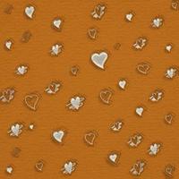 cute mini heart shape on the texture paper background for valentines day and minimalistic love card. photo