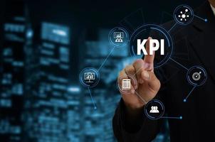 kpi indicador clave de rendimiento análisis de datos comerciales y éxito laboral foto