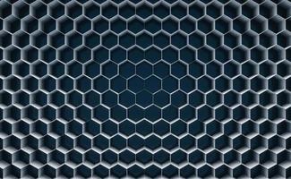 3D Illustration. Geometric hexagonal abstract background photo