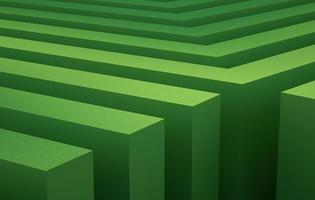 Geometric green stripe. Abstract background concept, 3d render photo