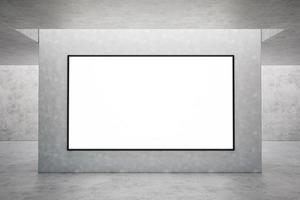 3D render. Blank advertising billboard or screen mockup. Ad and promotion concept. photo