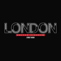 London illustration typography. perfect for t shirt design vector