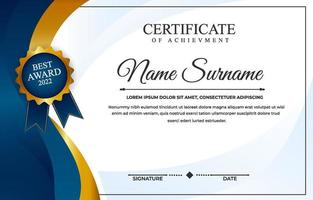 Luxury Certificate Template vector