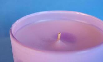 violet scented candle photo