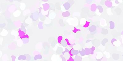 Light purple vector texture with memphis shapes.