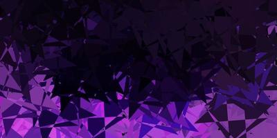 Dark purple vector template with triangle shapes.