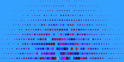 Dark Blue, Red vector background with spots.