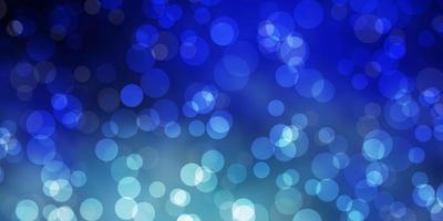 Light Blue, Red vector background with bubbles.