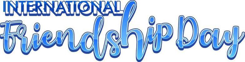International Friendship Day logo banner vector