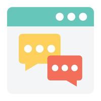 Trendy Chatting Concepts vector