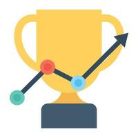 Trendy Trophy Concepts vector