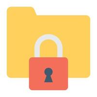 Folder Lock Concepts vector