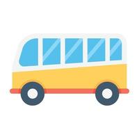 Trendy Bus Concepts vector