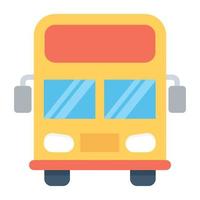 Trendy Bus Concepts vector