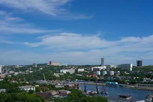 Vladivostok, Primorsky Krai - may 17, 2019- the City skyline with views of the Bay of Diomede a photo