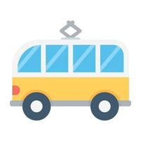 Trendy Bus Concepts vector