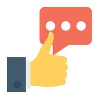 Trendy Chatting Concepts vector