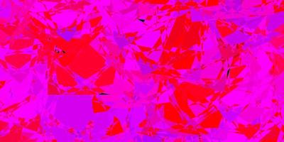 Light Pink, Red vector texture with random triangles.