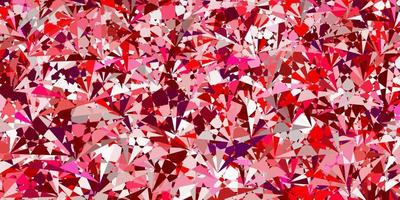 Light Pink, Red vector pattern with polygonal shapes.