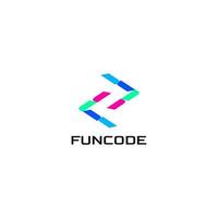 Fun Coding abstract learn logo vector