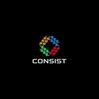 Abstract Color combination logo design vector