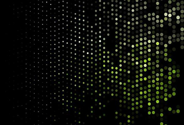 Dark Green vector template with circles.